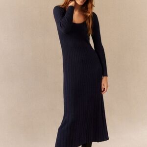 Boden Navy Long Sleeve Dress